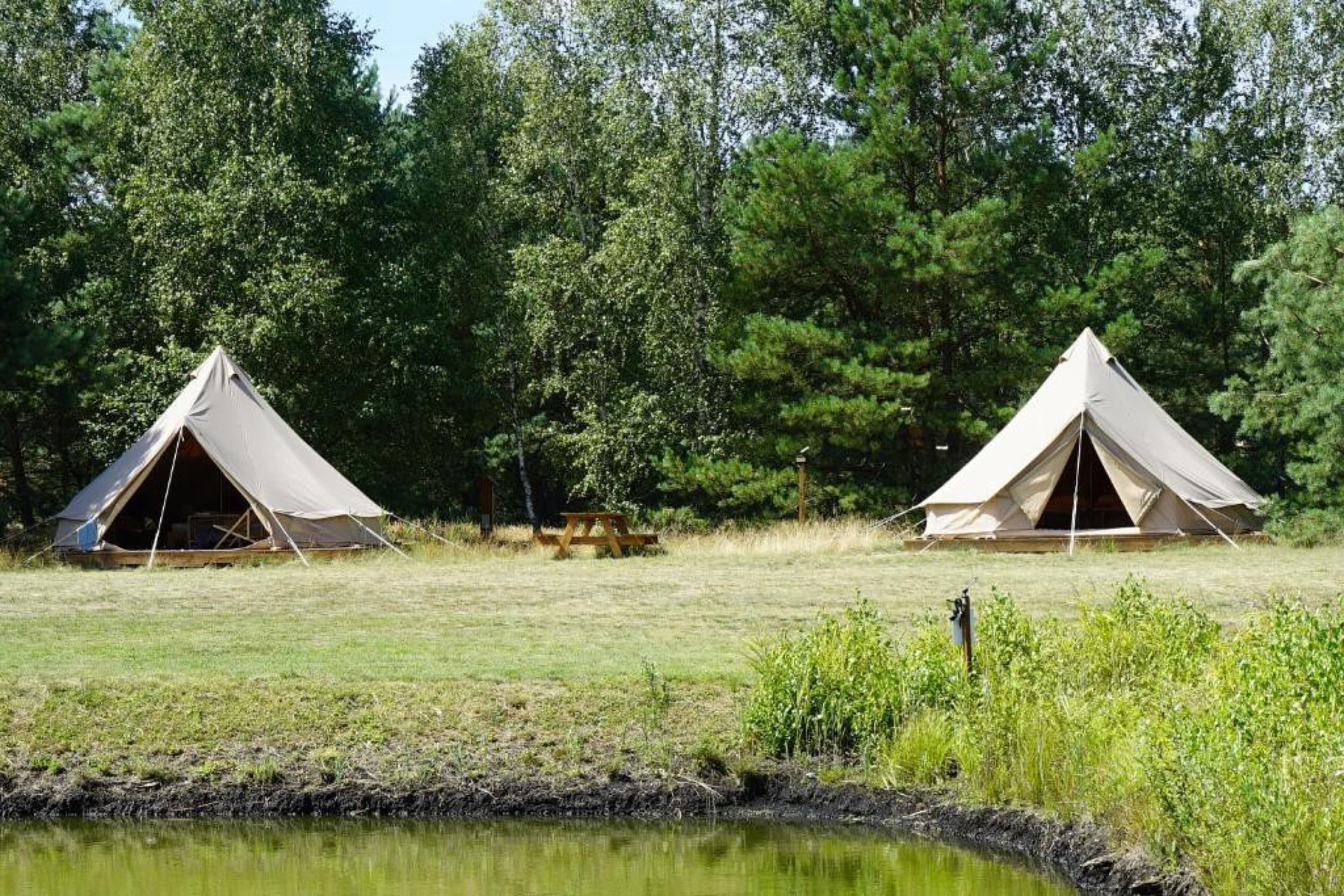 Relaksujący Pobyt w Namiocie "Bell"  (4 Noce, 2 Osoby) | Glamping Kwiejcówka | Kwiejce