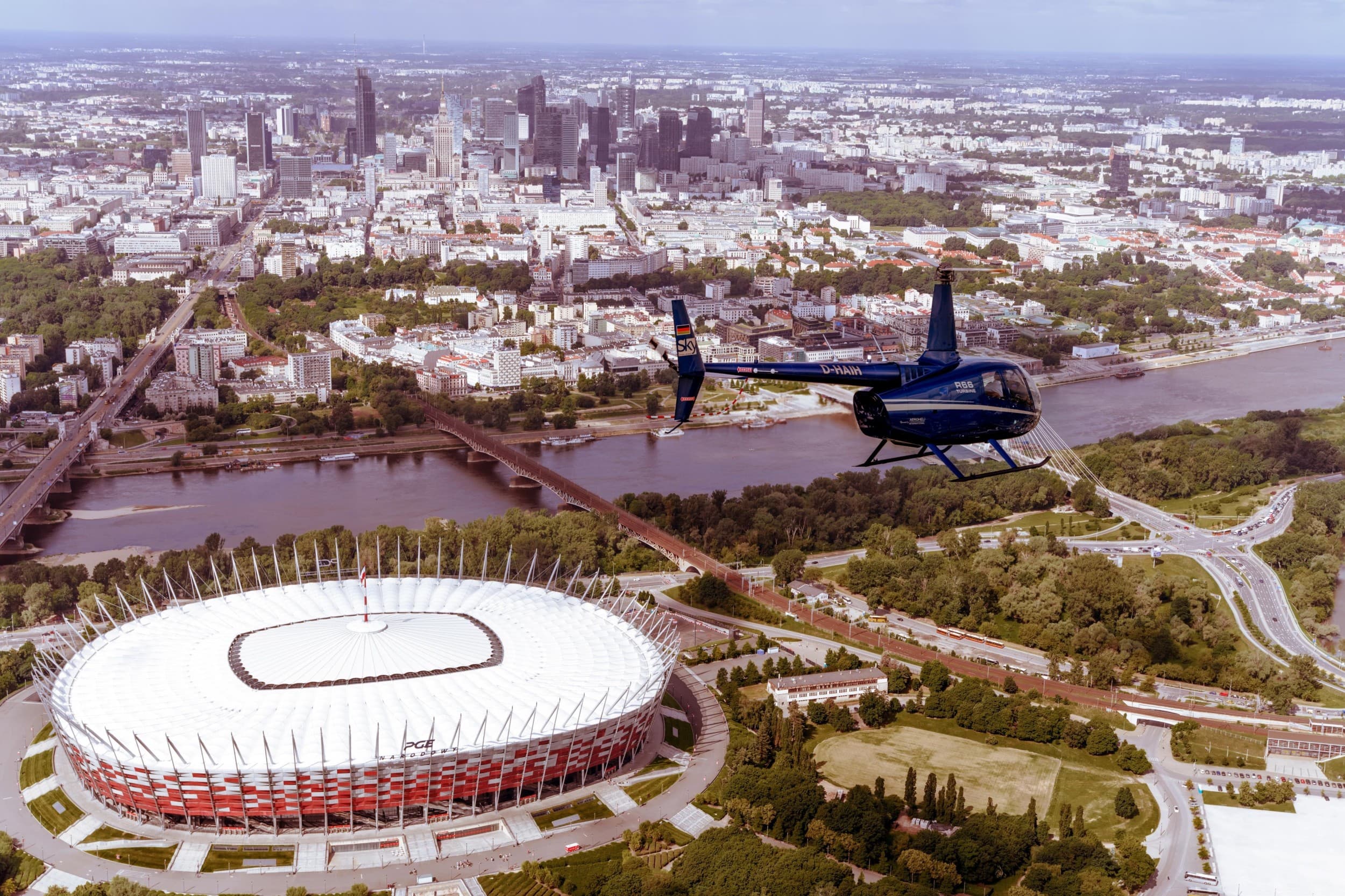 Lot Widokowy Helikopterem (30 minut) | Warszawa | Wyjątkowy Prezent