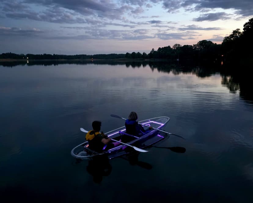 Nocne Pływanie Niewidzialnym Kajakiem dla Dwojga (2 godziny) | Potołówek