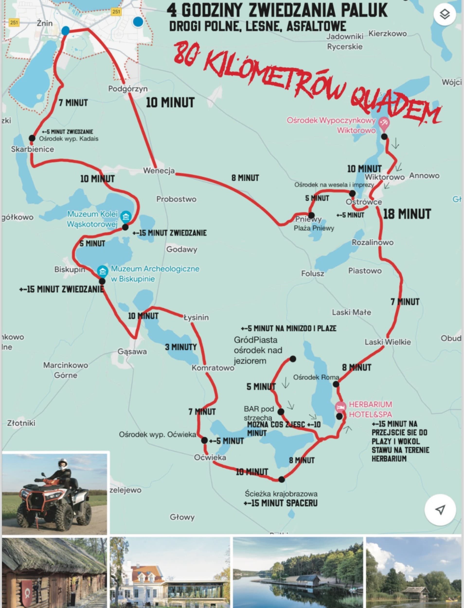 Wyprawa Quadem przez Pałuki z Mapą (2 godziny) | Żnin | Wyjątkowy Prezent