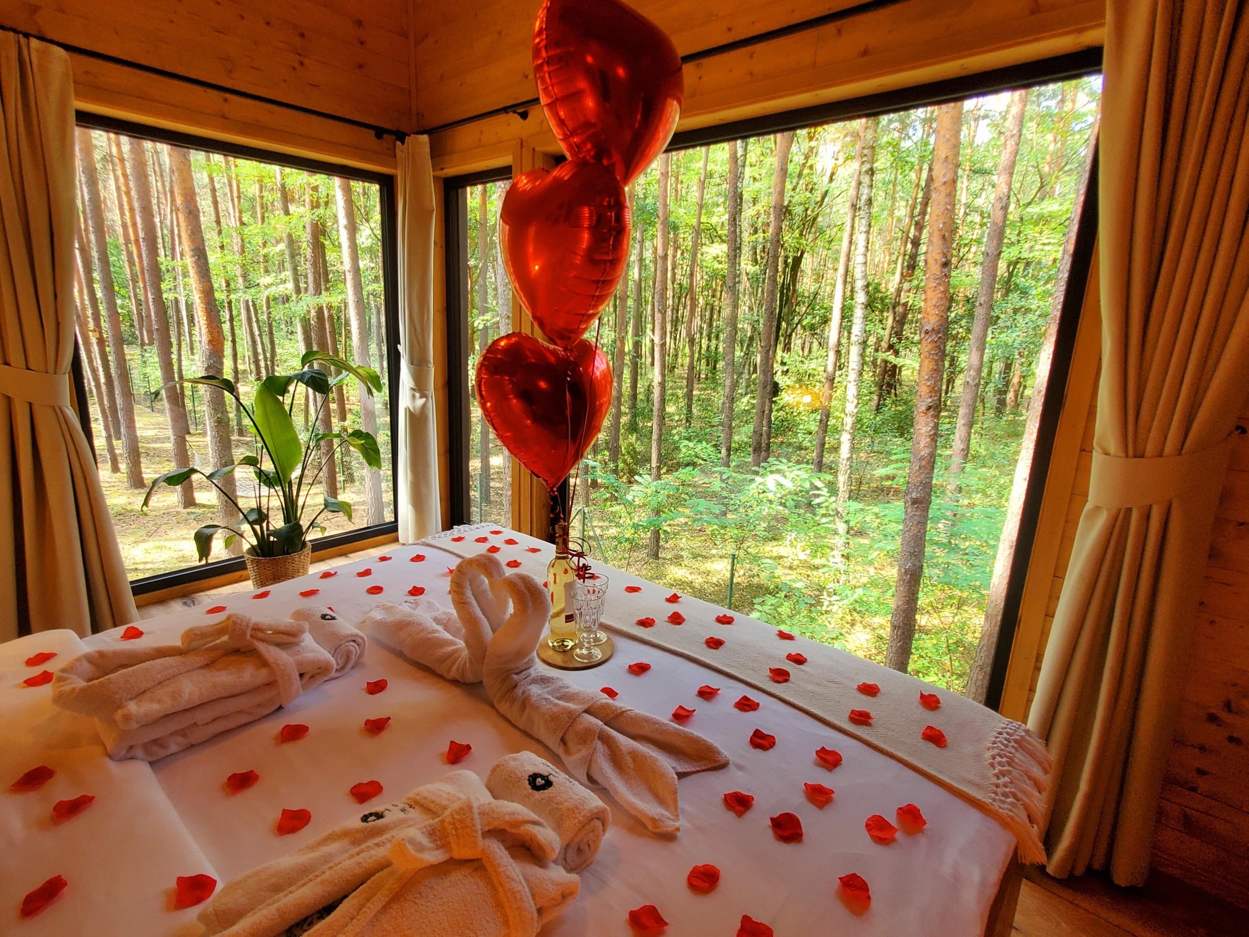 Romantyczny Pobyt w Domku na Drzewie w Tygodniu (2 Noce, 2 Osoby)  | Tree Houses Olszanka | Olszanka | Wyjątkowy Prezent