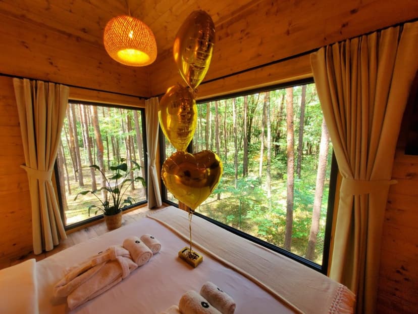 Romantyczny Pobyt w Domku na Drzewie (2 Noce, 2 Osoby) | Tree Houses Olszanka | Olszanka