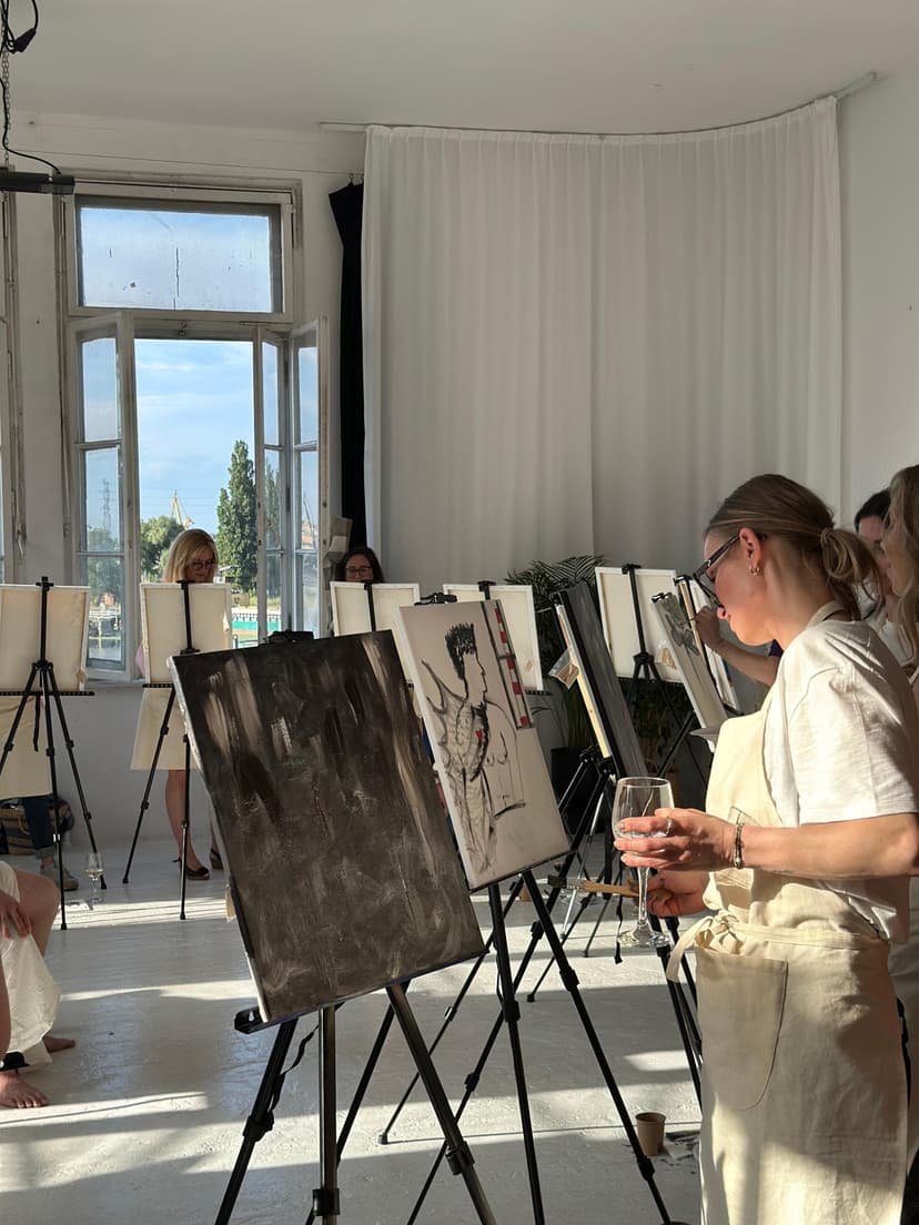 Malowanie przy Winie “Akt Męski” | Kraków