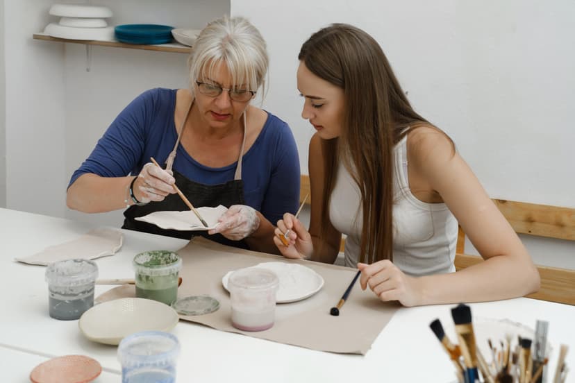 Warsztaty Malowania Ceramicznych Talerzy dla Dwojga (19 cm) | Gdańsk 