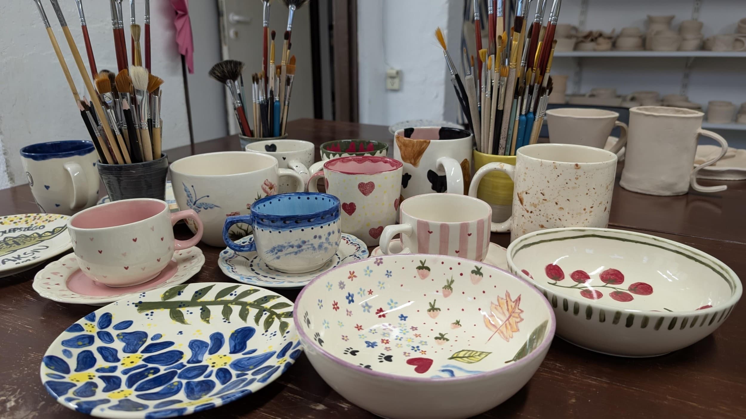 Warsztaty Malowania Ceramicznych Talerzy dla Dwojga (19 cm) | Gdańsk  | Wyjątkowy Prezent
