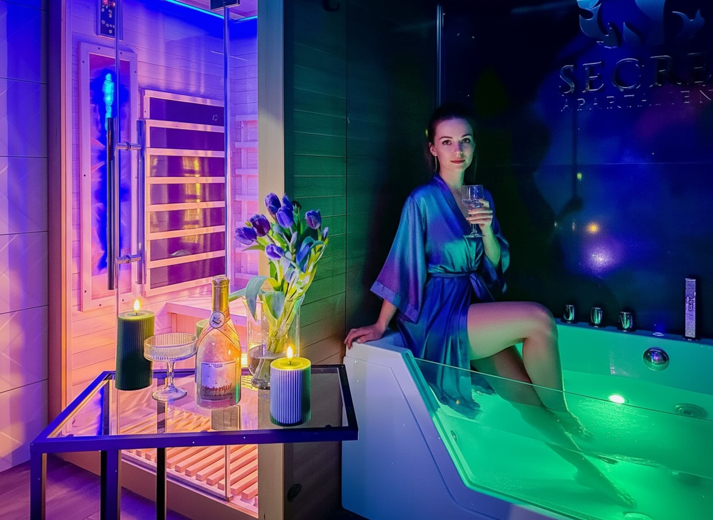 Romantyczny Pobyt w Apartamencie Green (1 Noc, 2 Osoby) | Secret Room | Toruń | Wyjątkowy Prezent