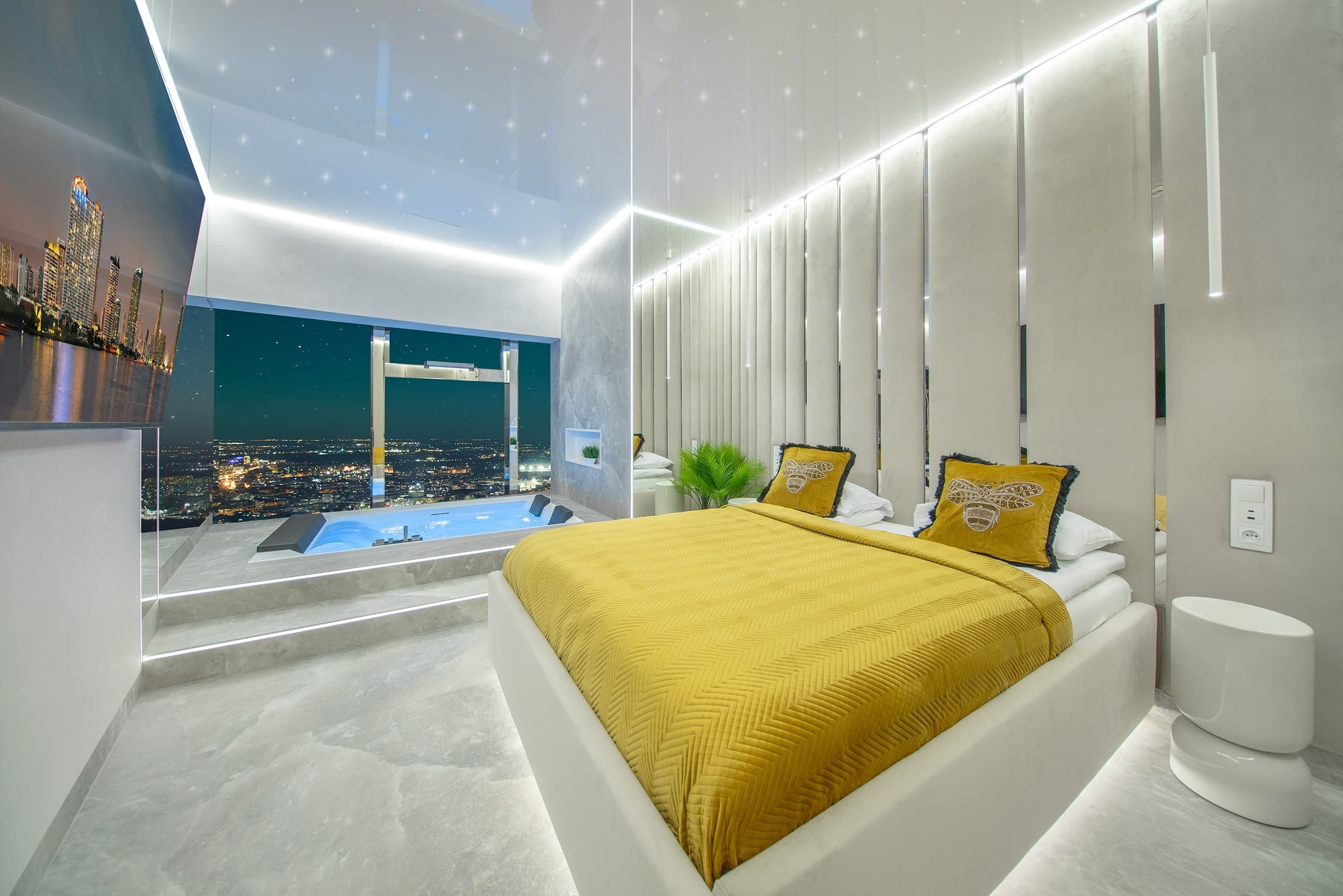 Luksusowy Pobyt w Apartamencie z Jacuzzi (1 Noc, 1-4 Osoby) | Apartamenty Sky Tower | Wrocław
