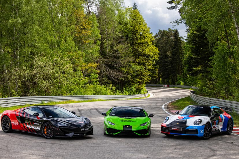 Pojedynek Lamborghini Huracán vs. McLaren 570GT vs. Porsche 911 | 9 okrążeń | Wiele Lokalizacji