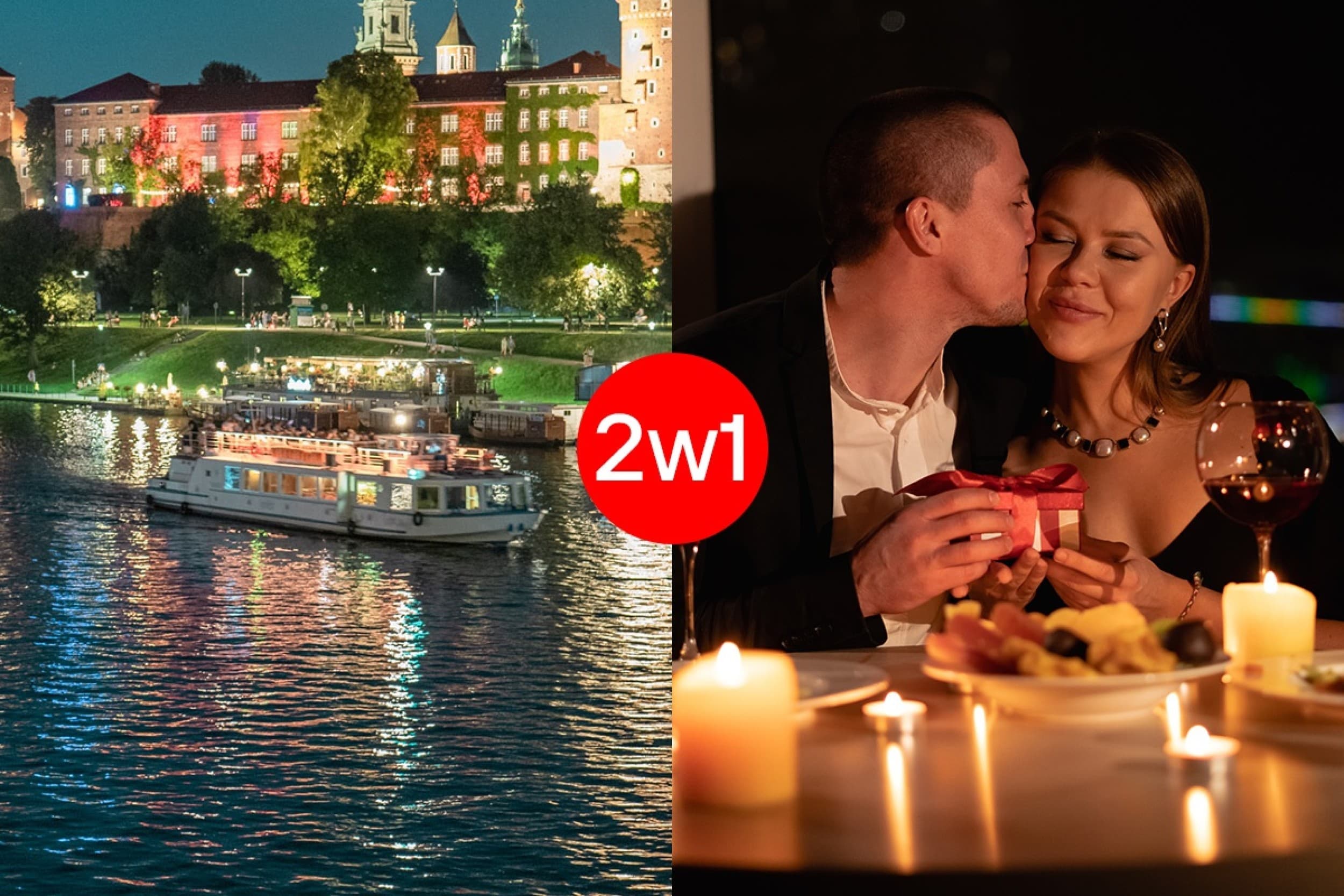 Romantyczny Rejs z Kolacją dla Dwojga | Wiele Lokalizacji