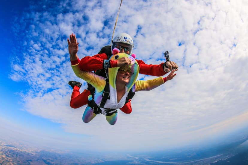 Skok ze Spadochronem z Filmowaniem Selfie | Kruszyn