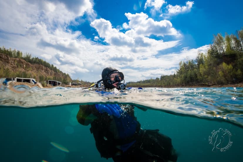 Nurkowanie w Zalanym Kamieniołomie | Jaworzno