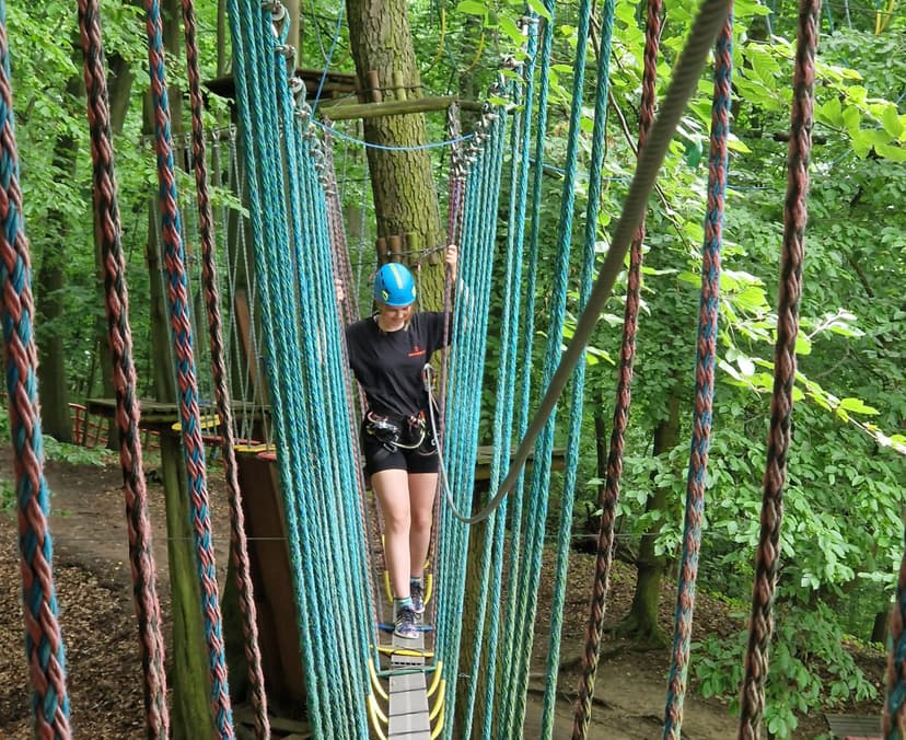 Zabawa w Parku Linowym "Trasy Koala i Grizli" | Poznań