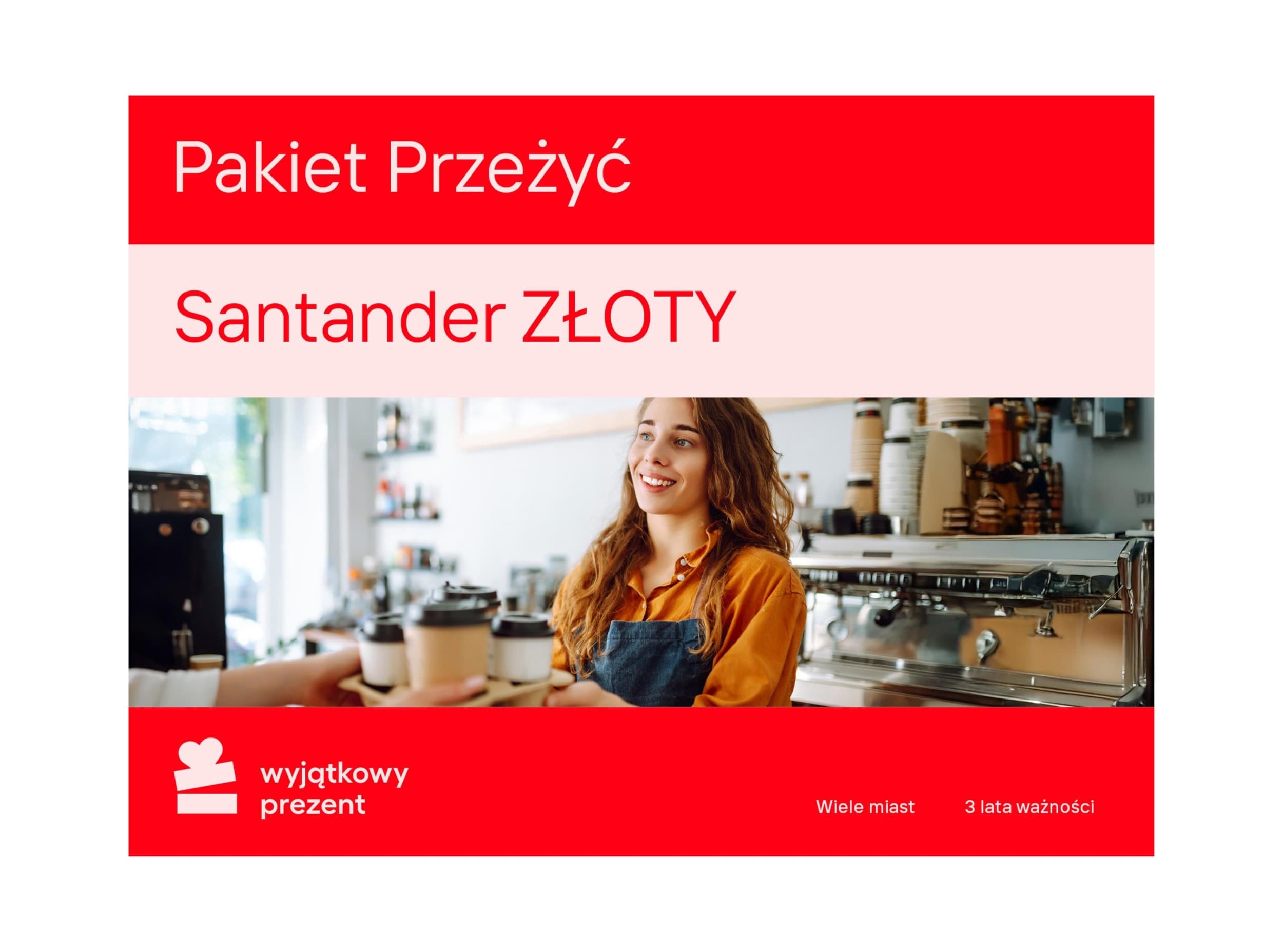 Santander Pakiet ZŁOTY | 425,00 zł z Twoim kodem rabatowym