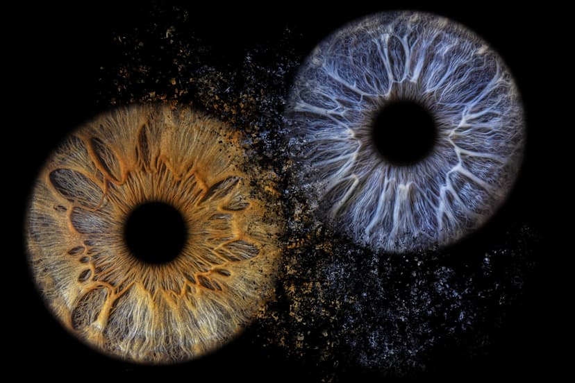 Artystyczne Zdjęcie Tęczówek Oczu dla Dwojga – Format A5 | Poznań