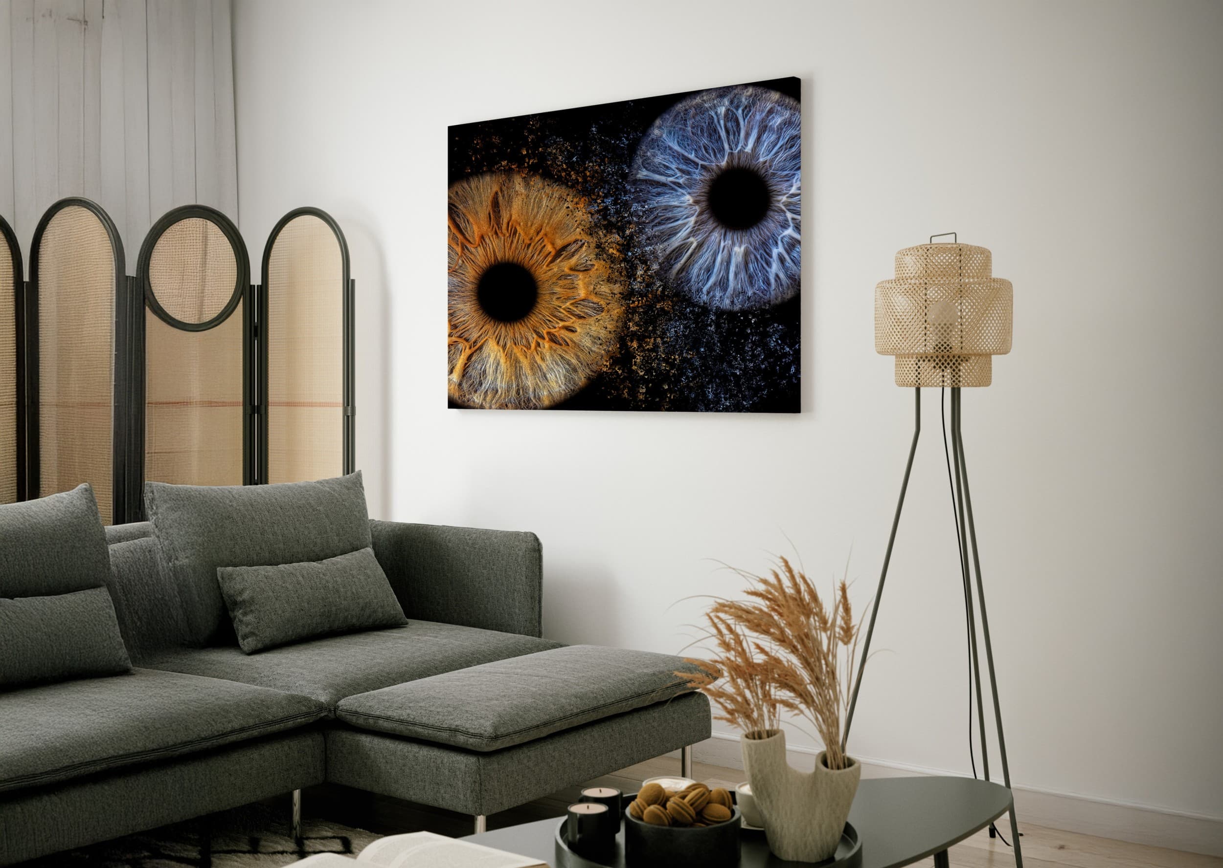 Artystyczne Zdjęcie Tęczówek Oczu dla Dwojga Premium – Format 60x40 cm | Poznań | Wyjątkowy Prezent
