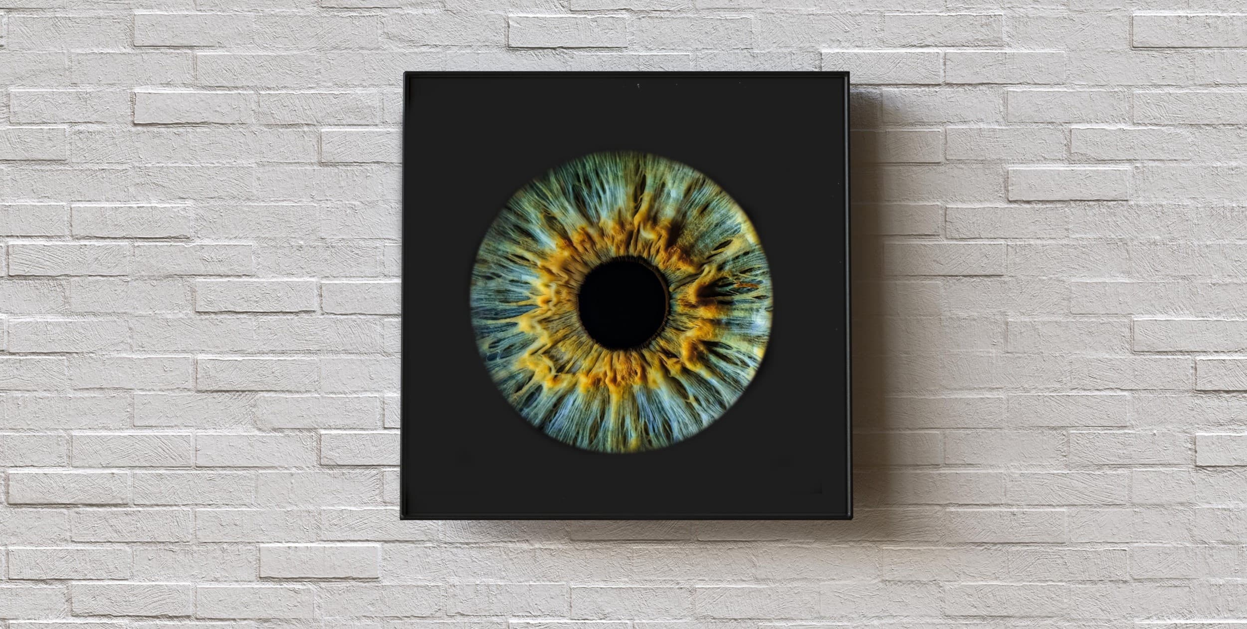 Artystyczne Zdjęcie Tęczówki Oka – Format 40x40 cm | Łódź | Wyjątkowy Prezent