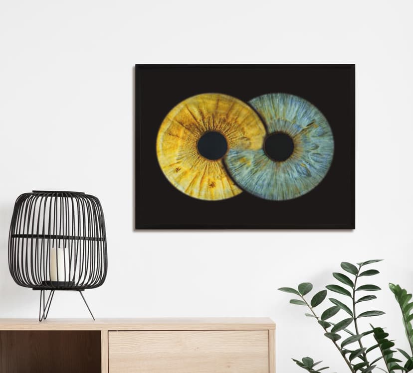 Artystyczne Zdjęcie Tęczówek Oczu dla Dwojga – Format A3 | Lublin