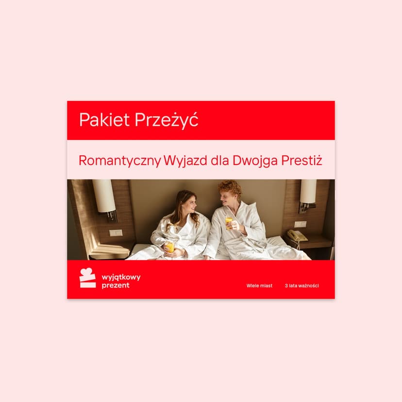 Pakiet Przeżyć "Romantyczny Wyjazd dla Dwojga Prestiż"